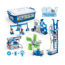 BanBao 80 in 1 Building Blocks Kit STEAM Kit With Motor Power Machine Experiment Bricks Educational Model Toys