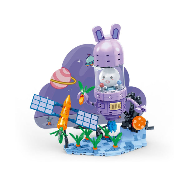 BanBao Intelligent Rabbit Building Blocks Toy Interactive Rabbit Themed Building Blocks DIY Kit Educational Building Blocks: The Intelligent Rabbit