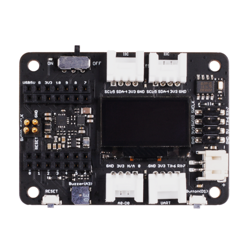 Seeed Studio Expansion Board for XIAO with Grove OLED - IIC, Uart, Analog/Digital