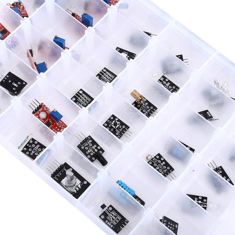 37 in 1 Sensor Kit Compatible with Arduino UNO, NodeMcu, Raspberry Pi, Robotics Projects