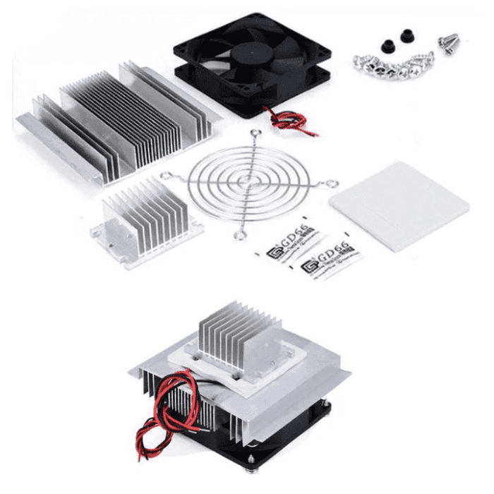 Thermoelectric Peltier Refrigeration Cooling System DIY Kit without TEC-12706 Peltier