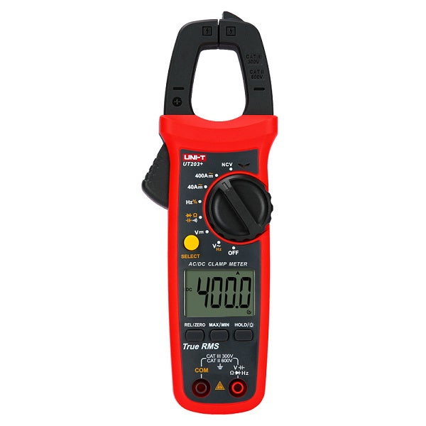 UNI-T UT203+ Digital Clamp Meter 400A AC/DC True- Rms