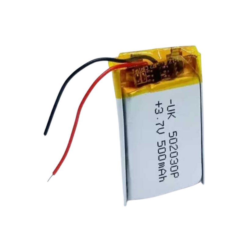 502030 500mAh 3.7V Lithium Polymer Battery