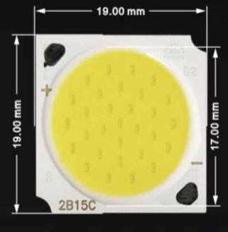 White color 20W COB LED 19x17mm