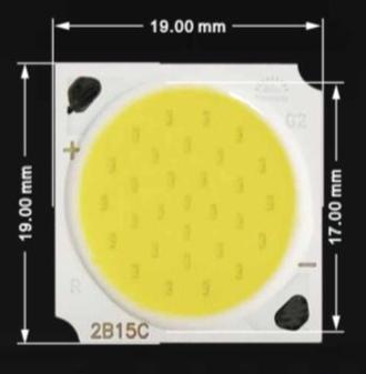 White color 30W COB LED 19x17mm