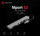 Portronics Mport 52 USB C Hub (7-in-1), Multiport Adapter