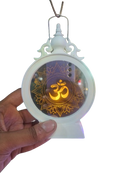 Unique Om Warm White Lantern