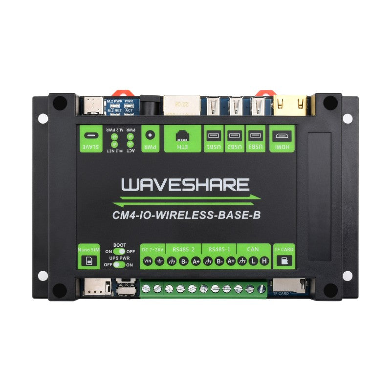 Industrial IoT 5G/4G Wireless Expansion Module Designed for Raspberry Pi Compute Module 4, With UPS Module