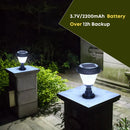 10W Solar Lights for Home Outdoor Garden 33 LED Waterproof Gate Lamp (Round) With Remote