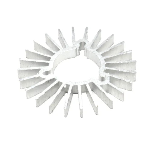 DE-10 Circular Extruded Aluminium Heat Sink 45mm X 20mm For Led Lighting