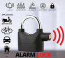 Alarm Lock Padlock Anti-Theft Security System Door Safety Lock  (Black)