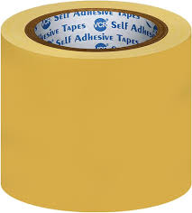 96mm Floor marking tape Yellow color (15 Meter)