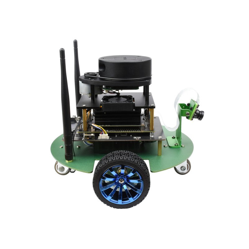 JetBot Professional Version ROS AI Kit, Dual Controllers AI Robot, Lidar Mapping, Vision Processing