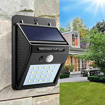 Solar Light 20 LED Bright Outdoor Security Lights with Motion Sensor Wireless Waterproof Night Lighting