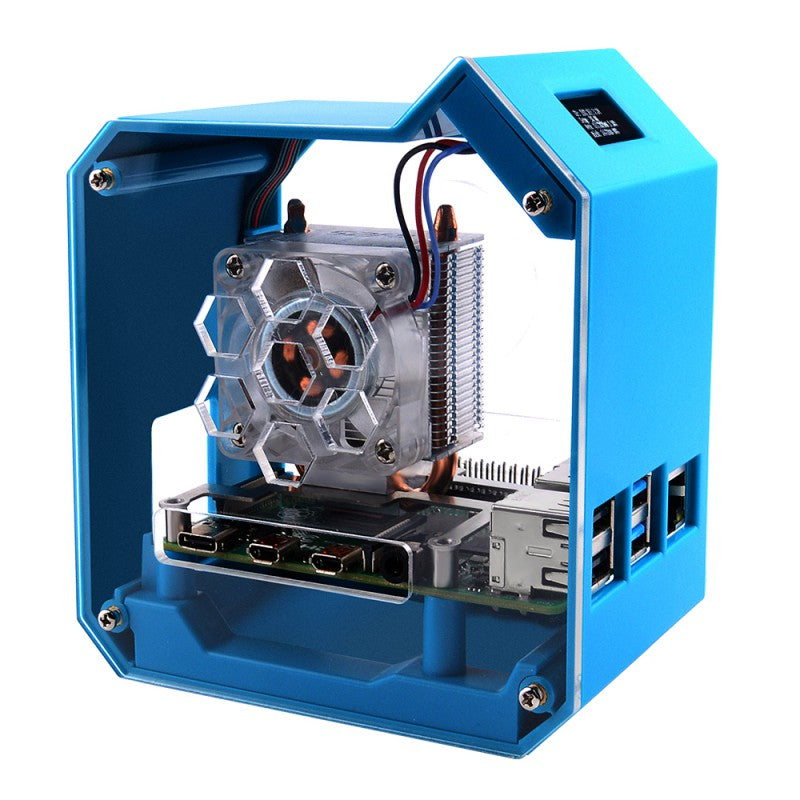 Mini Tower Kit For Raspberry Pi 4B, Desktop Computer Case