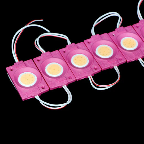 Pink color 12V DC Small Tube COB Circle LED Strip