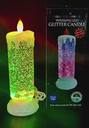 Swirling LED Glitter Candle