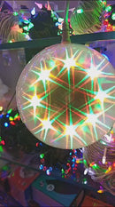 Crystal Flower Ball Star Christmas Decorative Hanging Lamp Lights for Party Home Decor