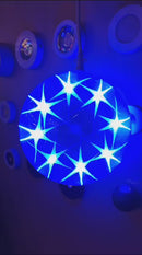 Crystal Flower Ball Star Christmas Decorative Hanging Lamp Lights for Party Home Decor