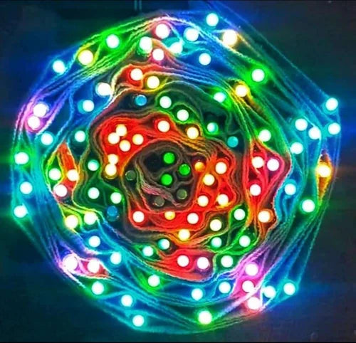 Multicolor Decorative Pixel Led Patta Belt Light 200 bulb 20meter