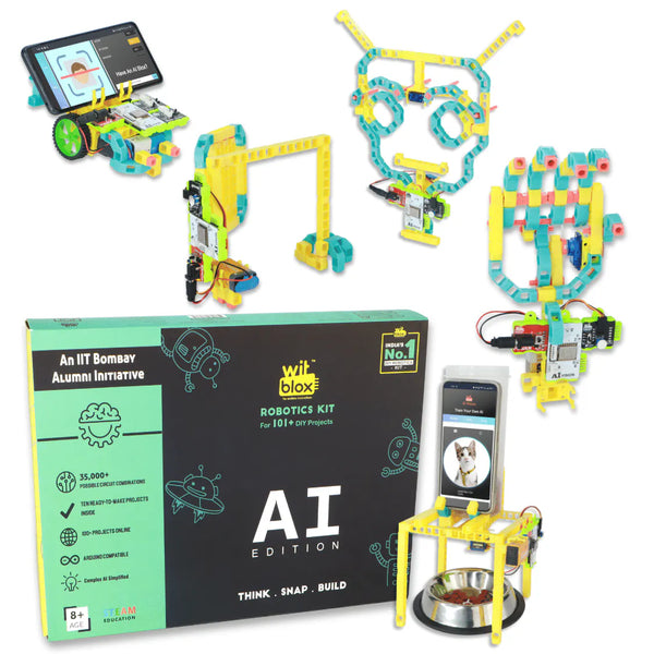 WitBlox DIY Robotics Kit with AI for 101+ Projects