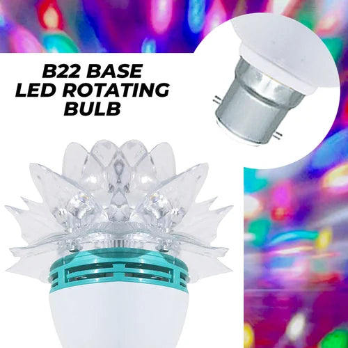 360 Degree LED Crystal Rotating Bulb Magic Disco LED Light