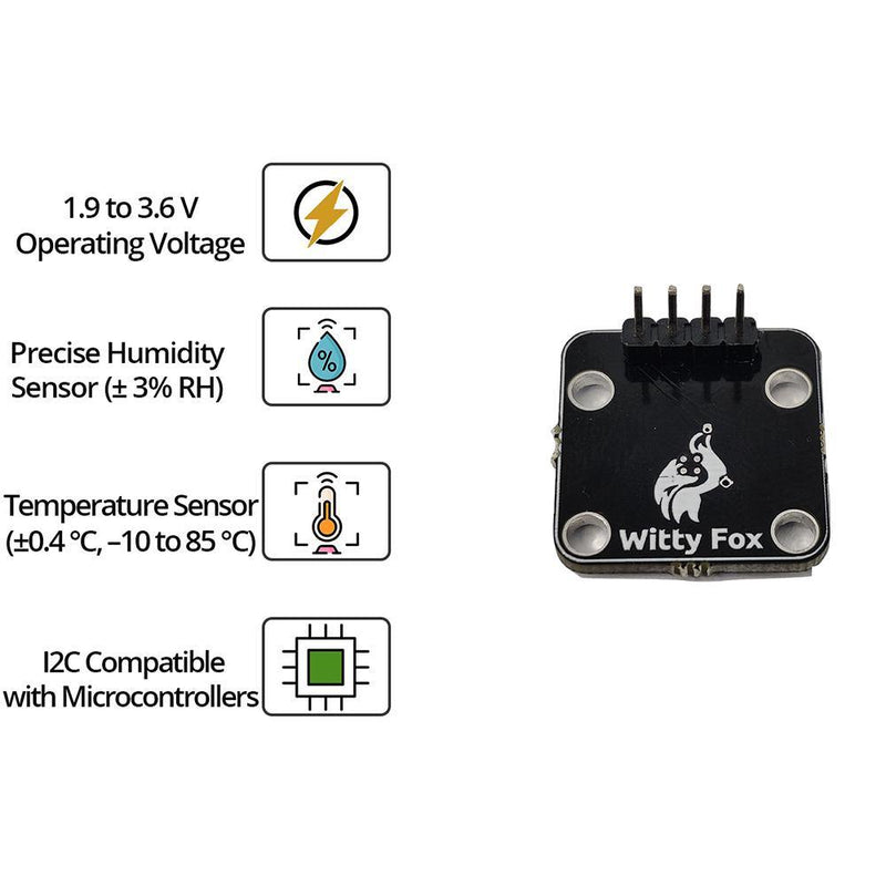 Witty Fox - SI7021 Humidity Temperature Sensor Breakout Board