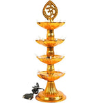 4 Layer Electric Diya Deepak Light Lamp LED Lights for Puja Home Temple Decor Diwali Festival