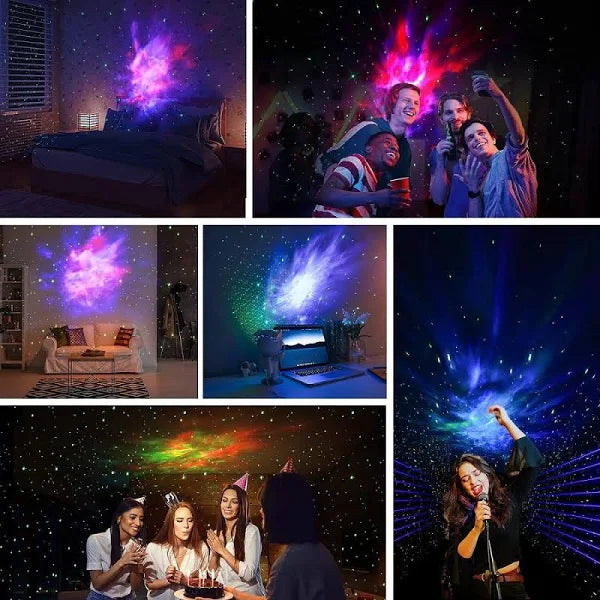 Astronaut Galaxy Projector 360° Adjustable Night Light Lamp With Remote Control