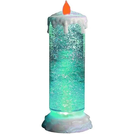 Swirling LED Glitter Candle