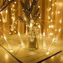 Water Drop String Ball Light 14 LED Outdoor String Lights Waterproof Crystal Water Drop Fairy Lights-3meter