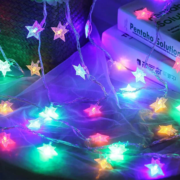 Multicolor Star 14 Led 3 Meter Fairy String Lights