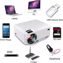 Portable LCD Projector 2000 Lumens, Multimedia Home Theater Video Projector