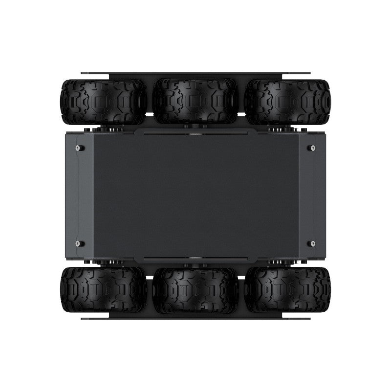 Flexible And Expandable 6x4 Off-Road UGV, With Extension Rails and ESP32 Slave Computer, 6 wheels 4WD Mobile Robot Chassis