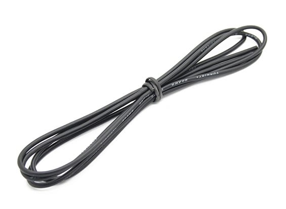 High Quality Ultra Flexible 20AWG Silicon Wire 1m (Black)