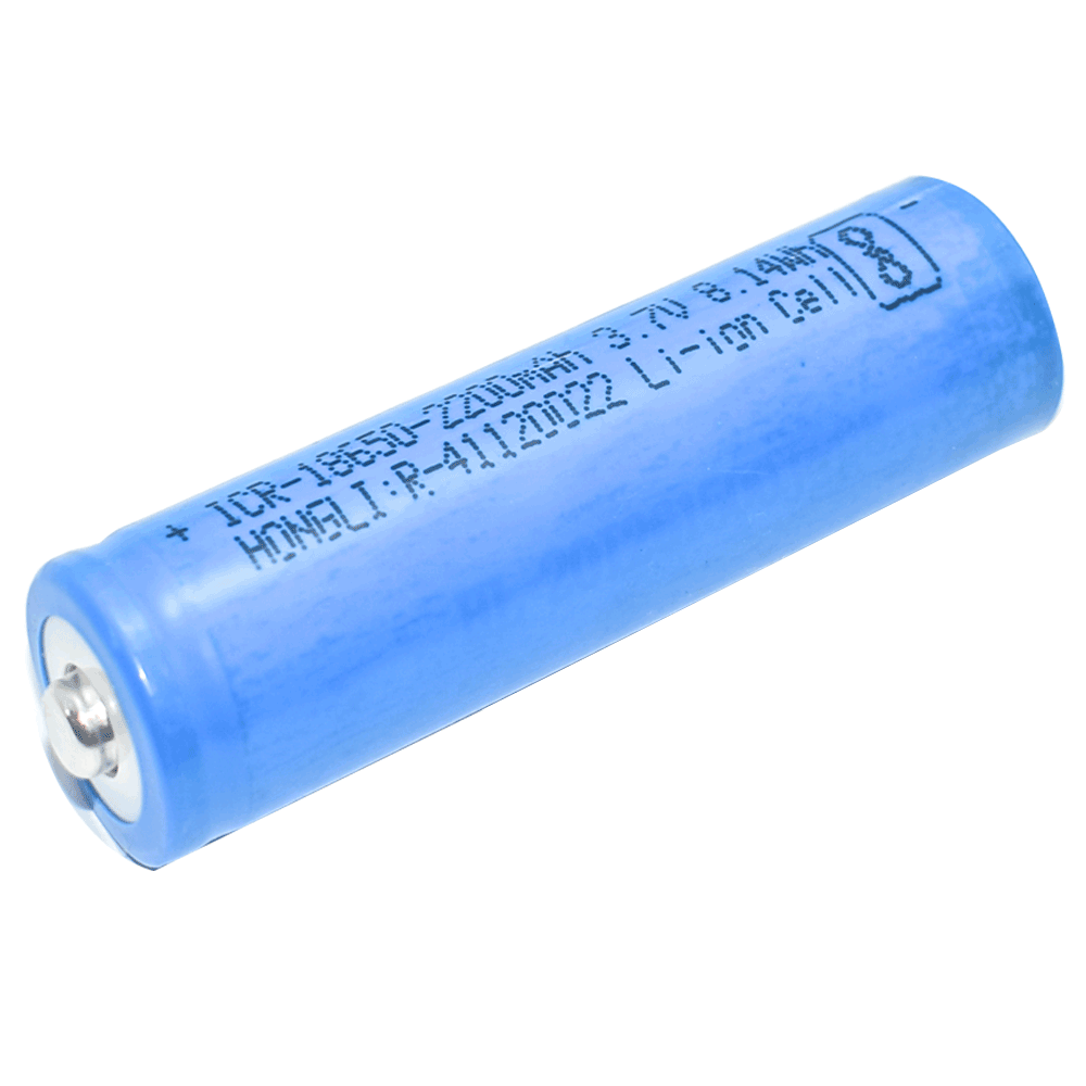 Buy 3.7V 2200mAh Lithium-Ion Battery ICR18650 with Tip Top | Hnhcart