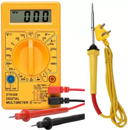 Gilhot® Professional 25 Watt Soldering Iron kit set  with digital multimeter 2 in 1 combo