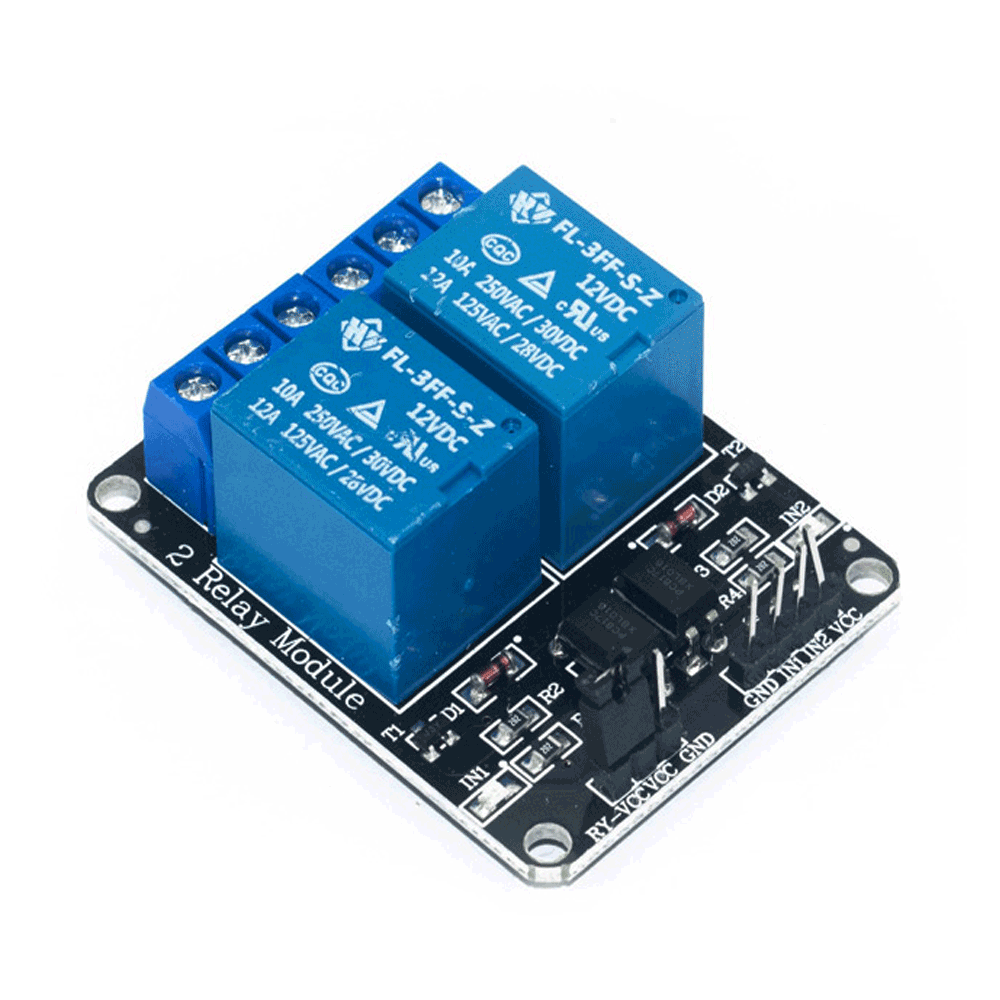 Buy 2 Channel 12V Relay Module with Optocoupler at HNHCart.com