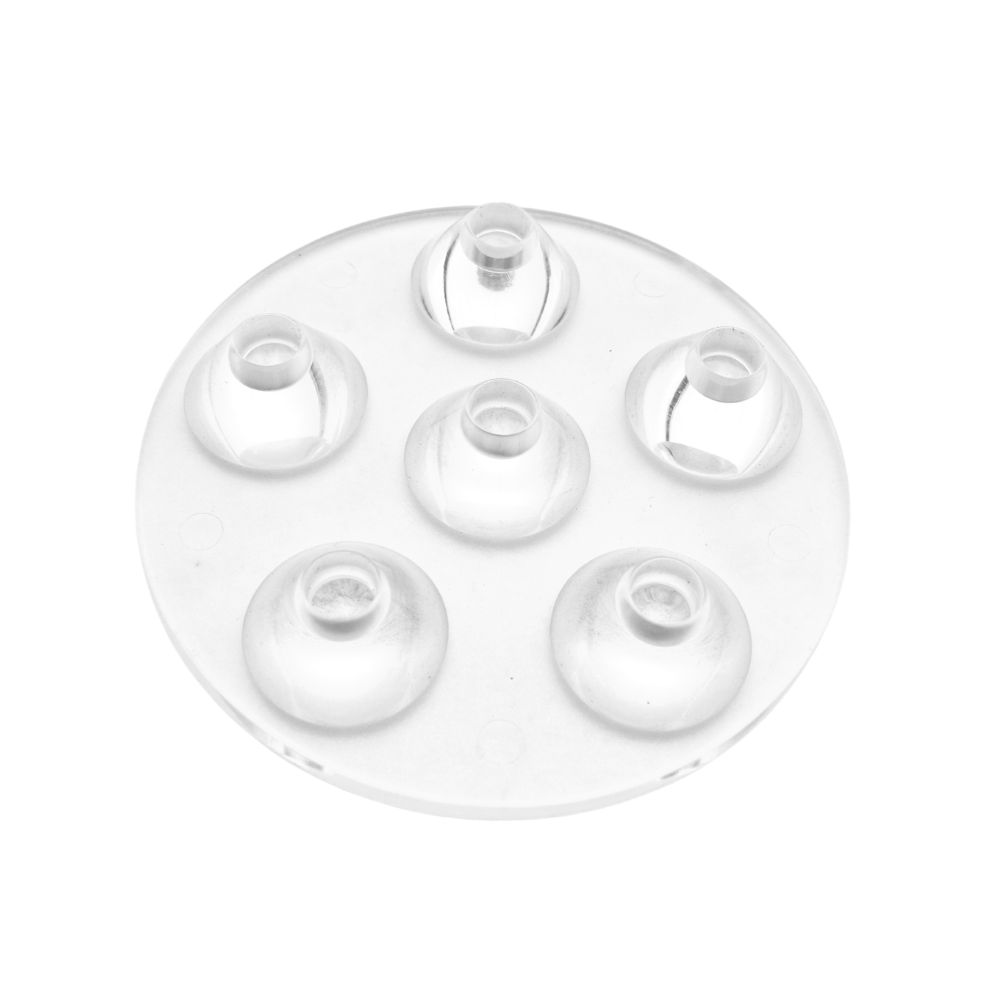 Buy Polycarbonate Lens for 5W LED Base Plate with 6 LEDs in Star ...