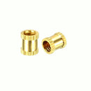 M3 X 8 mm Brass Heat Set Threaded Round Insert Nut