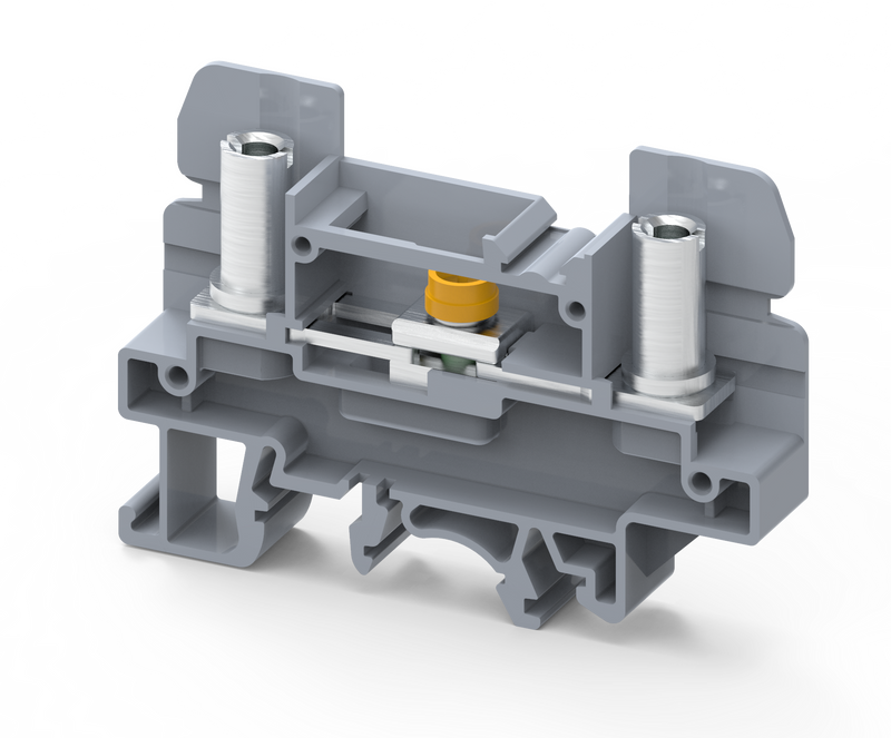 Connectwell CDL4UN(I.S) 4 sq. mm 2 Level Screw Clamp INT Shorted TB