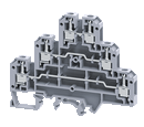 Connectwell CTL2.5U 2.5 sq. mm 3 Level Screw Clamp Terminal Block