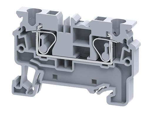 Connectwell CX4 4 sq mm Feed Thru Spring Clamp Terminal Block