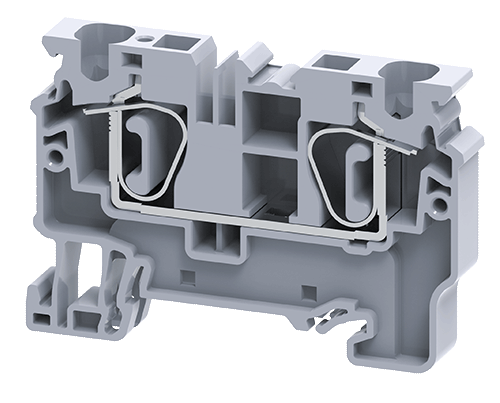 Connectwell CX6 6 sq.mm Feed Thru Spring Clamp Terminal Block