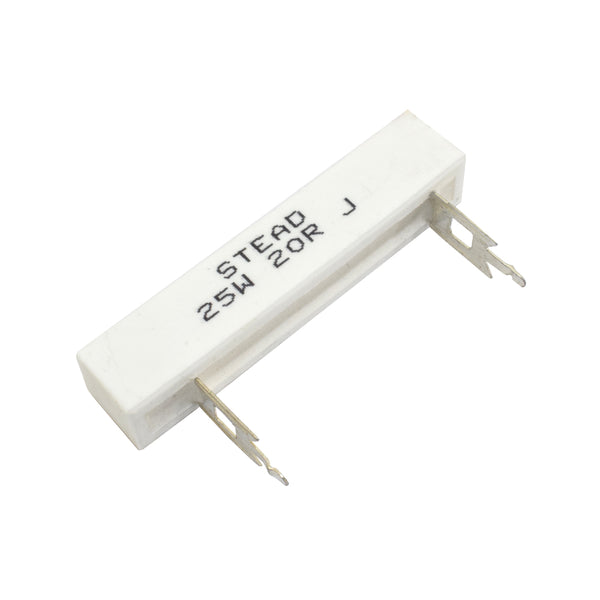 Stead 20 Ohm 25W 20R Wire Wound Ceramic Resistor