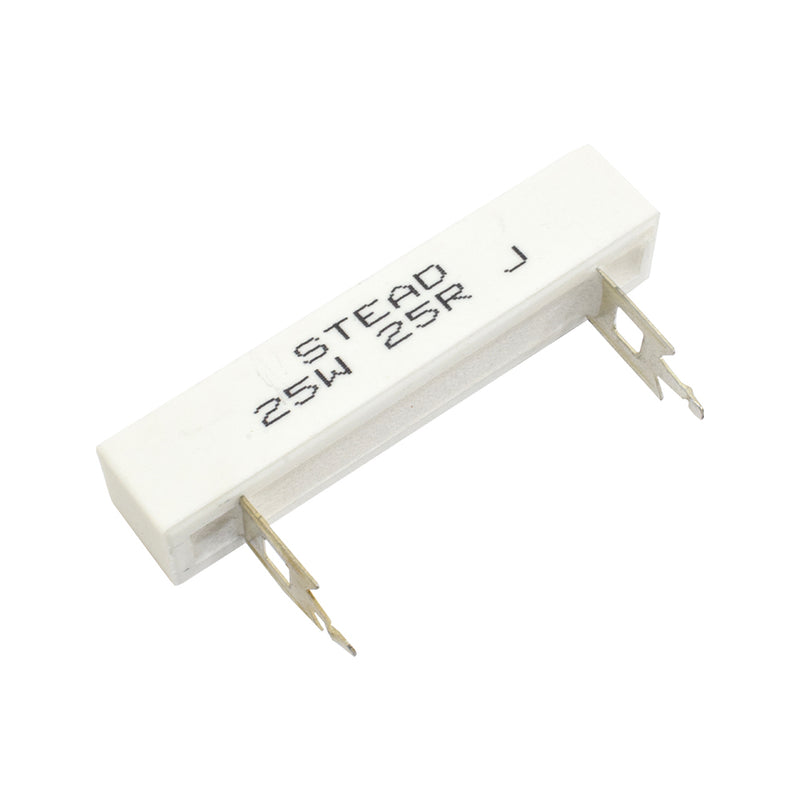 Stead 25 Ohm 25W 25R Wire Wound Ceramic Resistor