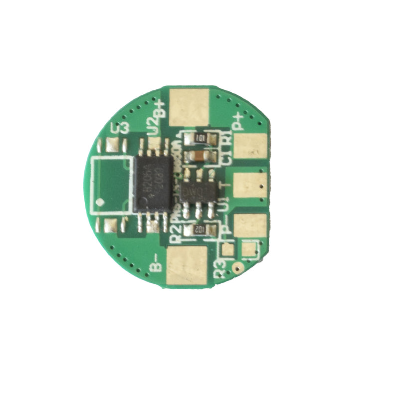 Round 1S 3.7V 2A Lithium 18650 BMS Protection Board