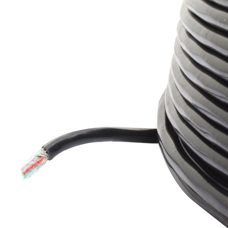 4 Core 16/.200mm Black Shielded Cable (10 Meter)