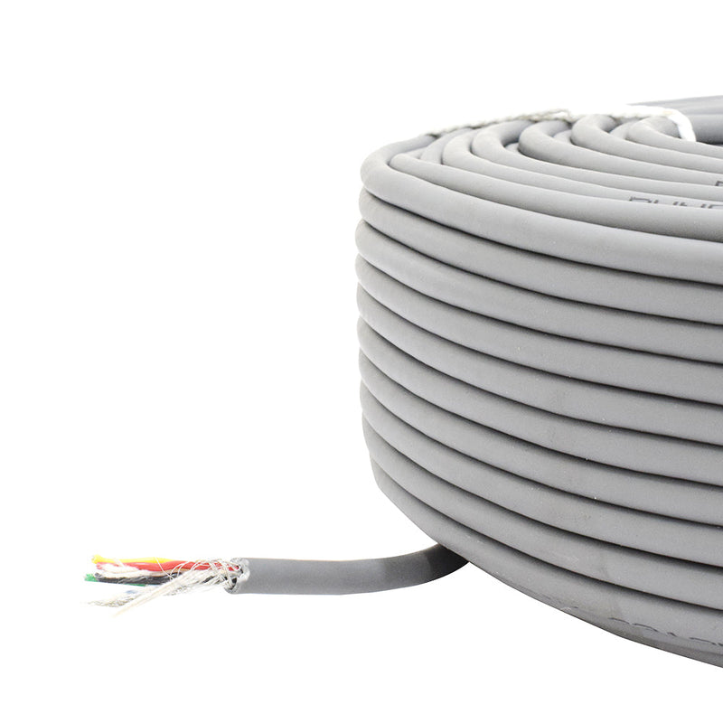 4 Core 14/.132mm Grey Shielded Cable (1 Meter)