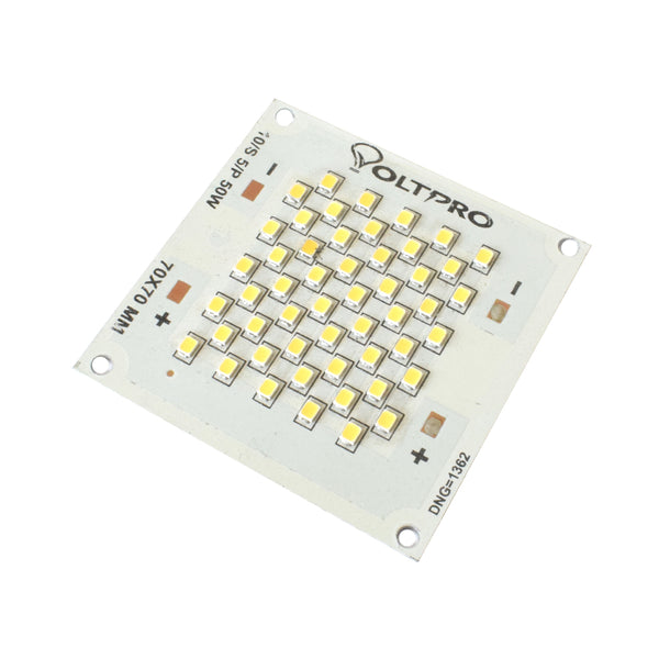 50W White 70mm x 70mm Metal Core LED PCB